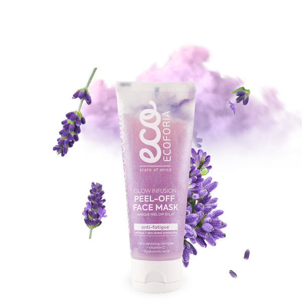 ECOFORIA Lavender Clouds Маска-пілінг для обличчя Glow Infusion 75мл 4745010333323 фото