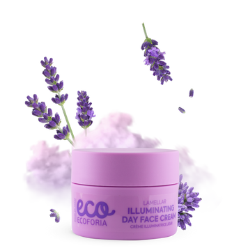 ECOFORIA Lavender Clouds Крем для обличчя денний Ламелярний з ефектом сяйва 50мл 4745010333354 фото